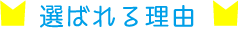 選ばれる理由